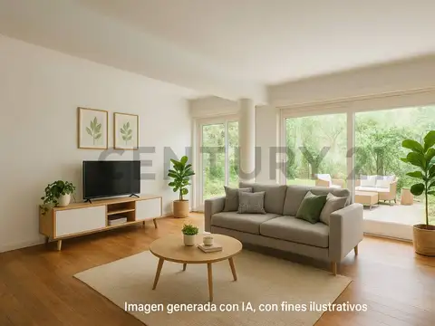 ALQUILER DEPTO 4 AMB EN PALERMO CON GRAN GALERÍA Y JARDÍN DE USO EXCLUSIVO