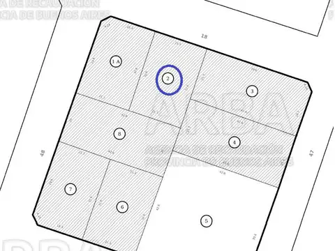 Terreno en Venta 21  mts Frente