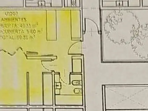 Depto Tipo Casa en Venta de 1 dormitorio