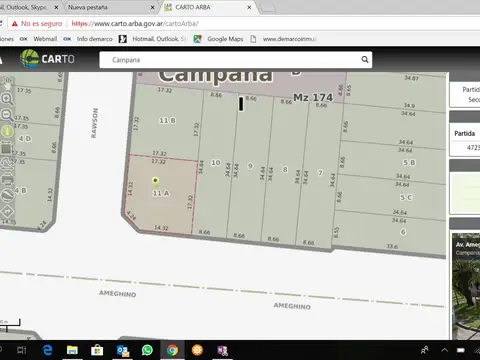 Ameghino esquina Rawson