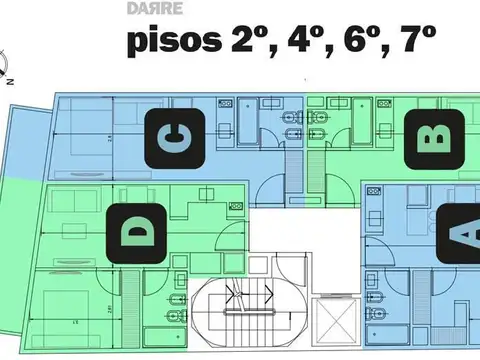 Departamento Monoambiente con 1 baño