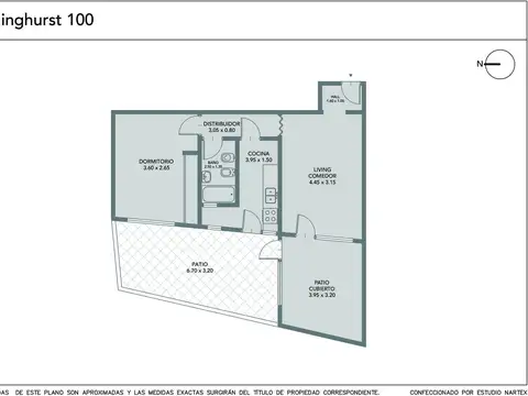 Departamento en Venta de 3 ambientes