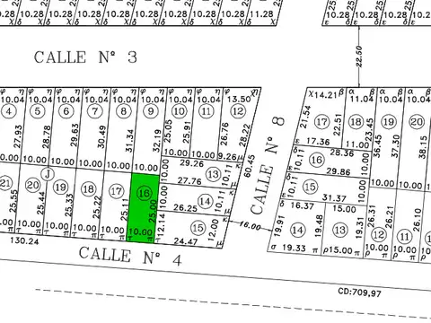 Terreno en Venta de 250,0 m2