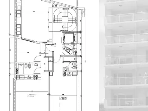 Departamento en Venta de 2 ambientes