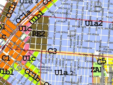 Terreno en Venta 9  mts Frente