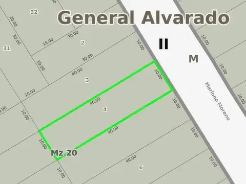 Mariano Moreno e/ Paraná y Uruguay