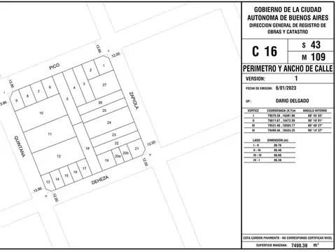 Venta Lote Saavedra 95 m2 IDEAL INVERSOR