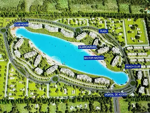 Lote venta de 530 m2 en Lagoon Pilar