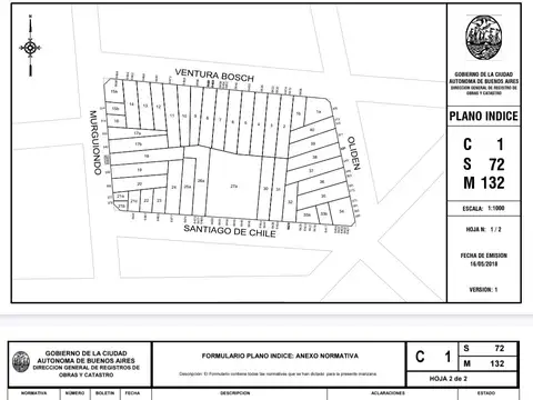 Terreno en Venta 973  mts Frente