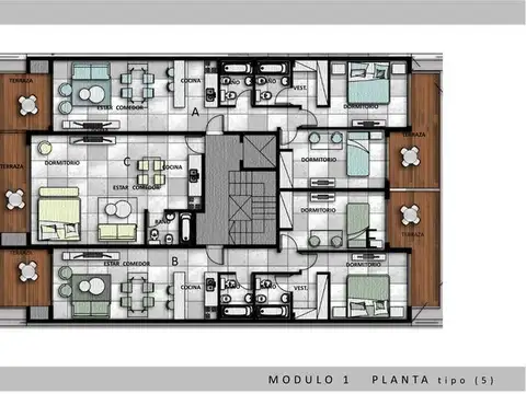 Departamento en Venta de 1 dormitorio