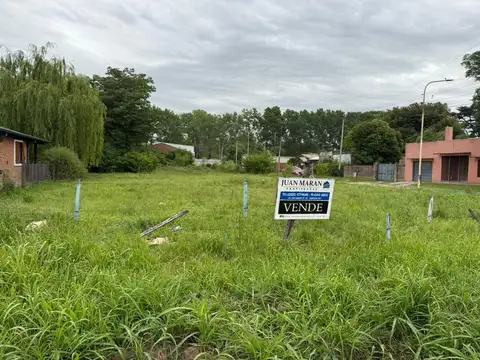 Lotes sobre asfalto con todos los servicios