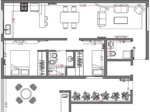 Departamento en Venta al Norte