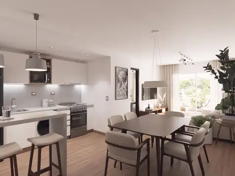 Departamento 3 ambientes con 2 baños