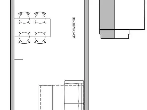Departamento en Venta de Monoambiente