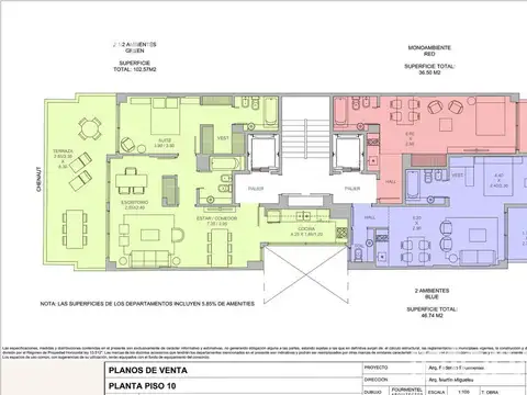 Monoambiente en Las Cañitas