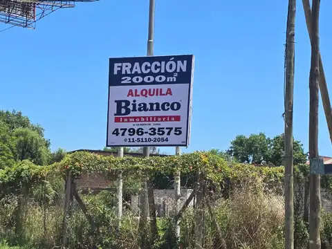 Terreno en Alquiler 100  mts Fondo