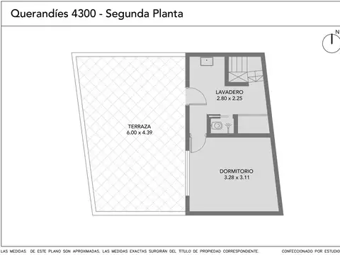 Depto Tipo Casa 3 ambientes con 1 baño