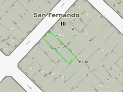 Terreno en Venta en San Fernando, USD 250.000