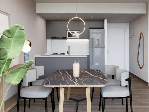 Departamento de dos amb. balcón aterrazado, parrilla