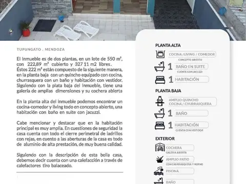 Casa 4 ambientes con 3 baños