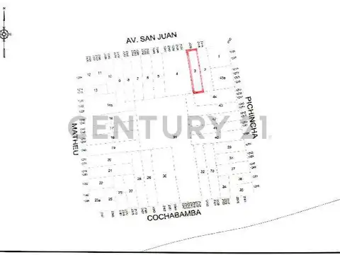 Terreno en Venta 8,66  mts Frente