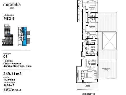 Departamento en Venta de 4 ambientes