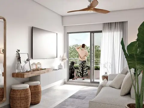 Departamento 2 ambientes con 1 baño