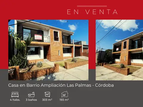 Casa ubicada en Barrio Ampliación Las Palmas – Córdoba