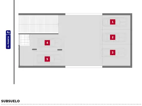 Av. Francia y Santa Fe - Cochera.