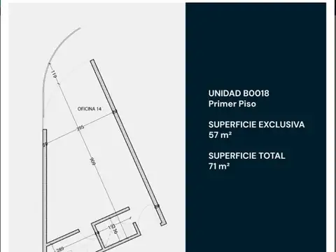 Oficina 3 ambientes con 1 baño