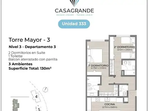 Departamento en Venta en Barrio Parque Leloir, USD 370.200