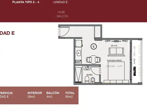Departamento en Venta en Monserrat, USD 81.000