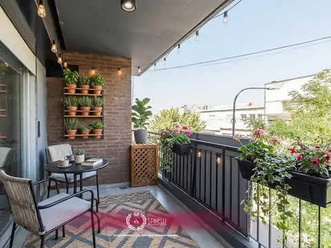 Alquiler departamento 2 ambientes 55M²  con cochera y balcón frente AA split en Monte Castro