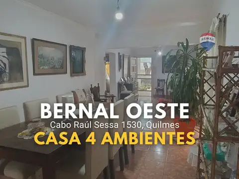VENTA CASA 4 AMBIENTES CON COCHERA Y GRAN FONDO