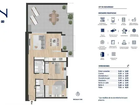 Desarrollo: Salta 1470 – 2 dormitorios + cochera
