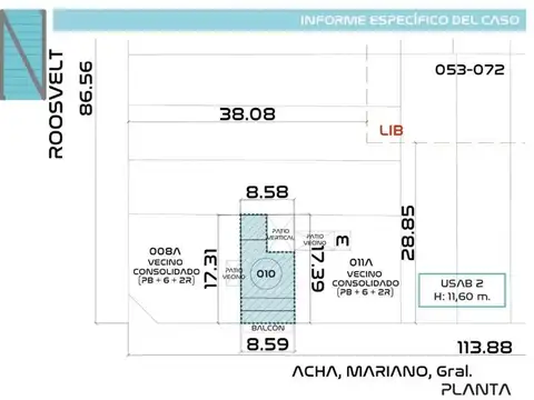 Terreno en Venta de 149,0 m2