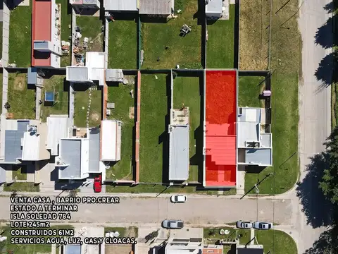 Casa 2 ambientes con 1 baño