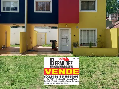 Oportunidad venta duplex 4 amb en Santa Teresita zona Golf club. A estrenar 