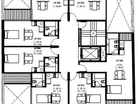 Departamento 1 ambiente con 1 baño