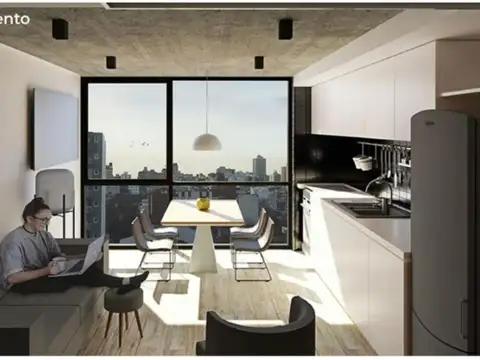 Departamento 2 ambientes con 1 baño