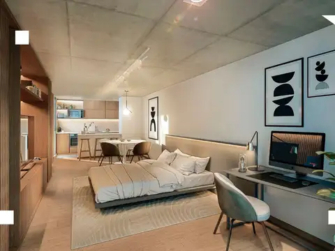 Departamento Monoambiente con 1 baño