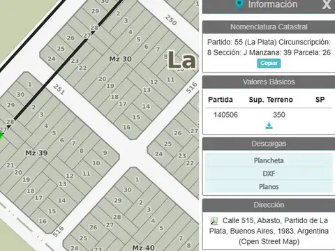 Terreno en Venta de 350,0 m2
