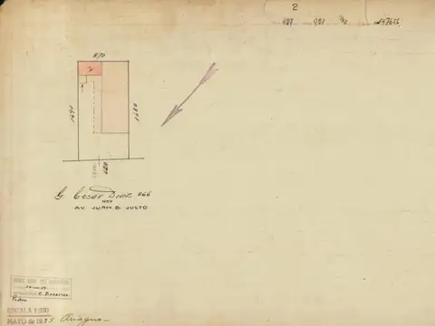 Terreno en venta - Juan B. Justo al 3400, Villa Crespo.