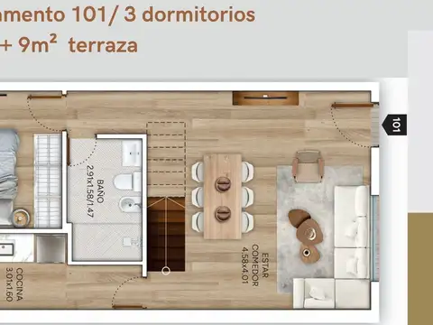 Venta casa 3 dorm, terraza, parrilla, Jacinto Vera