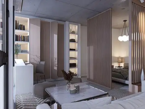 Departamento 2 ambientes con 1 baño