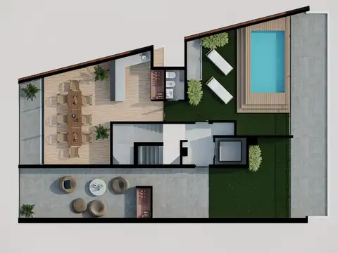 Departamento de 1 Dormitorio Frente Norte en Construccion