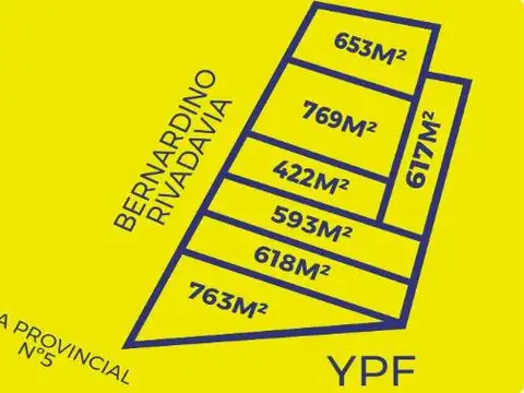Terreno en Venta de 1974,0 m2