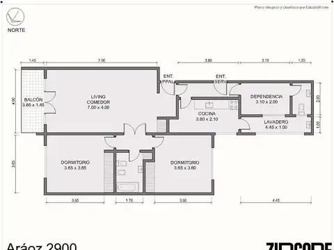 Departamento en Venta de 3 ambientes