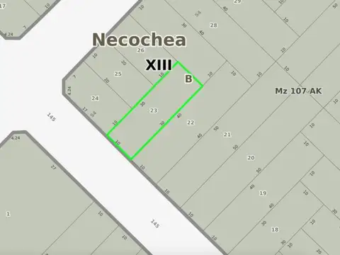 TERRENO VENTA VILLA DEL DEPORTISTA 300M2, NECOCHEA