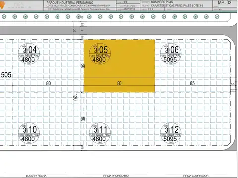 Terreno en Venta en Pergamino, USD 288.000